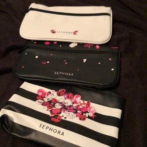3 Sephora makeup bags new
